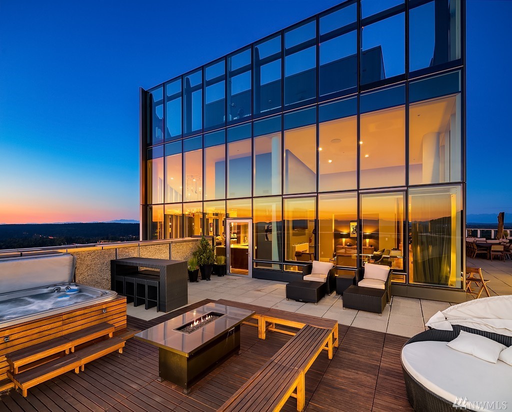 Listed at $13.9m this penthouse unit at Bellevue Towers is 6,398 square fee...