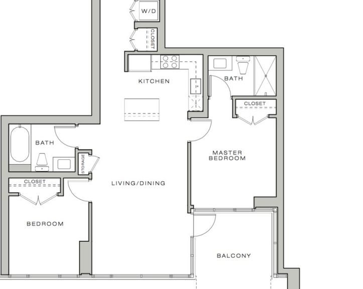 Rent at Insignia Two Bedroom on the 29th Floor Urban