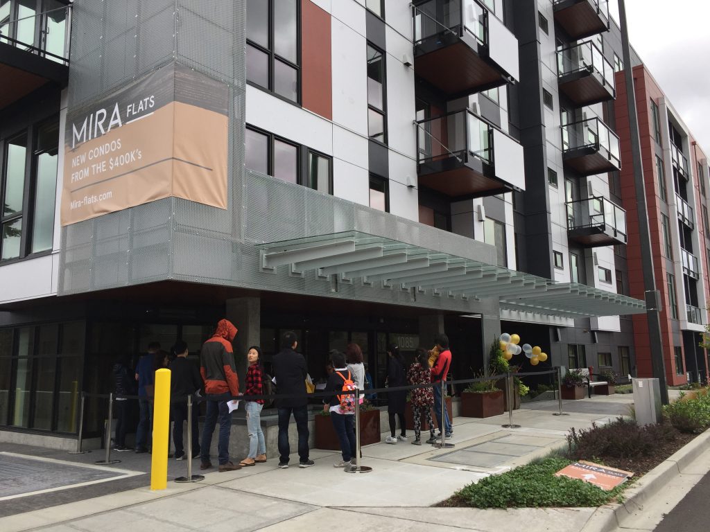 Buyers Line up for Mira Flats in Bellevue Urban Living